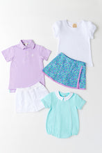 Load image into Gallery viewer, Prim &amp; Proper Polo - Valley High Violet Stripe
