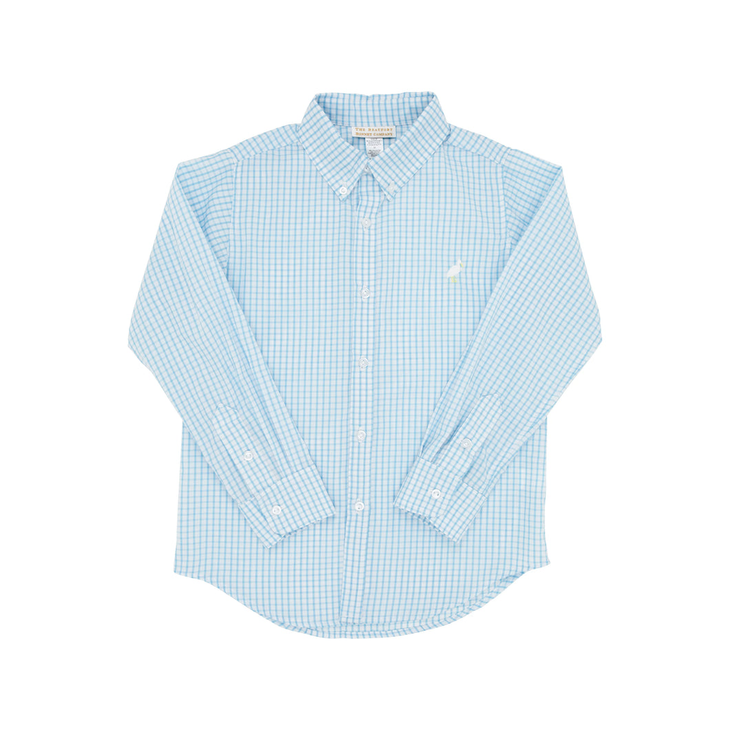 Dean's List Dress Shirt - Brookline Blue Windowpane