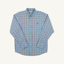 Load image into Gallery viewer, Dean's List Dress Shirt - Kensington Court Plaid w/ Barbados Blue
