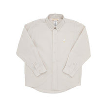 Load image into Gallery viewer, Dean&#39;s List Dress Shirt - Keeneland Khaki Stripe - Oxford
