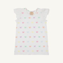 Load image into Gallery viewer, Ellen's Eyelet Top - Bitty Bows (White) - Pima
