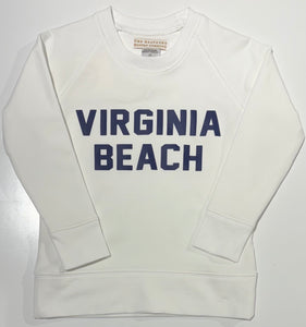 Sir Proper's City Hopper Sweatshirt - Virginia Beach - Worth Ave White w/ Nantucket Navy