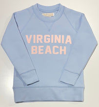 Load image into Gallery viewer, Sir Proper&#39;s City Hopper Sweatshirt - Virginia Beach - Beale Street Blue w/ Palm Beach Pink
