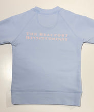 Load image into Gallery viewer, Women&#39;s City Hopper Sweatshirt - Virginia Beach - Beale Street Blue w/ Palm Beach Pink
