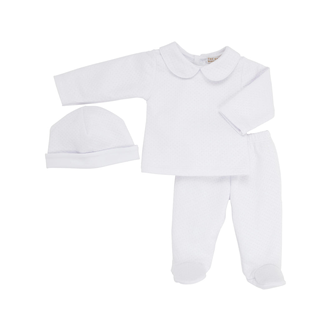 Harts Hold Me Set - Worth Ave White - Pima Jacquard