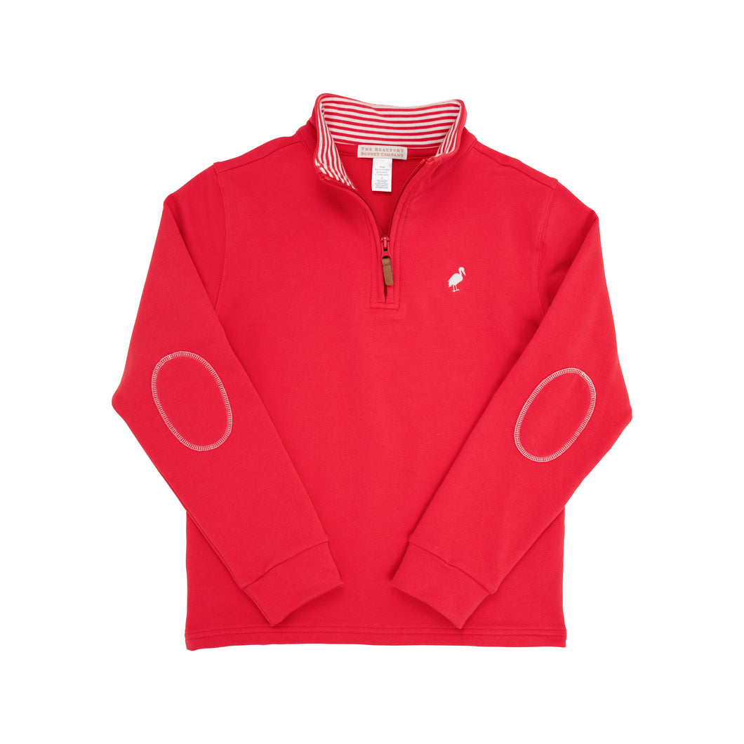Hayword Half-Zip - Richmond Red w/ Worth Ave White