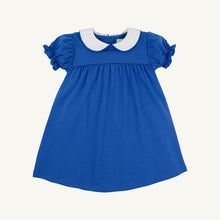 Load image into Gallery viewer, Holly Day Dress - Rockefeller Royal w/ White - Pima
