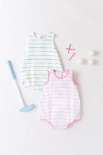 Load image into Gallery viewer, Patton Play Bubble - Gibson Island Green Stripe - Heavy Pima

