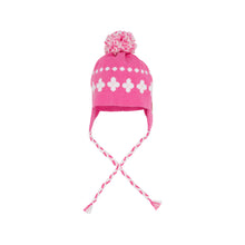 Load image into Gallery viewer, Parrish Pom Pom Hat - Hamptons Hot Pink w/ Worth Ave White
