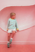 Load image into Gallery viewer, Cassidy Comfy Crewneck - Ice Cream Daydream (Blueberry Blue) w/ Nana Banana
