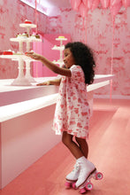 Load image into Gallery viewer, Holly Day Dress - Diner Days w/ Strawberry Pink
