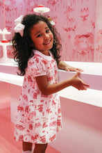 Load image into Gallery viewer, Holly Day Dress - Diner Days w/ Strawberry Pink
