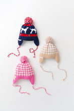 Load image into Gallery viewer, Parrish Pom Pom Hat - Nantucket Navy w/ Richmond Red - Dogs
