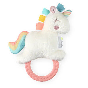 Plush Rattle and Teether - Unicorn