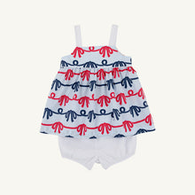 Load image into Gallery viewer, Idabelle Bloomer Set - Brentwood Bows w/ Worth Ave White
