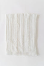 Load image into Gallery viewer, Bailey Baby Blanket - Worth Ave White - Pointelle
