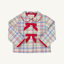 Load image into Gallery viewer, Julie Anne Jacket - Wellington Windowpane w/ Richmond Red - Quilted
