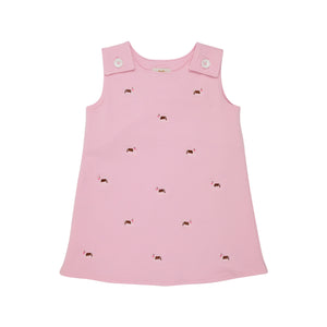 Critter Juliet Jumper - Palm Beach Pink w/ Dog Embroidery