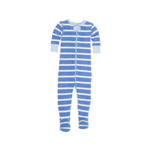 Load image into Gallery viewer, Knox&#39;s Night Night - Barbados Blue Stripe w/ Beale Street Blue - Fleece
