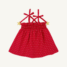 Load image into Gallery viewer, Lainey's Little Top - Richmond Red w/ Worth Ave White Dallas Dot
