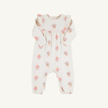 Load image into Gallery viewer, Leigh Ann Angel Sleeve Romper - Nonesuch Stems (Pearl) - Long Sleeve
