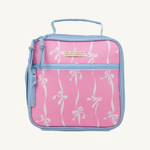 Load image into Gallery viewer, Leighton Lunch Box - Bell Court Bows (Hamptons Hot Pink) w/ Beale Street Blue
