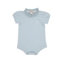 Load image into Gallery viewer, Little Miss Prim &amp; Proper Polo - Buckhead Blue - Puff Sleeve
