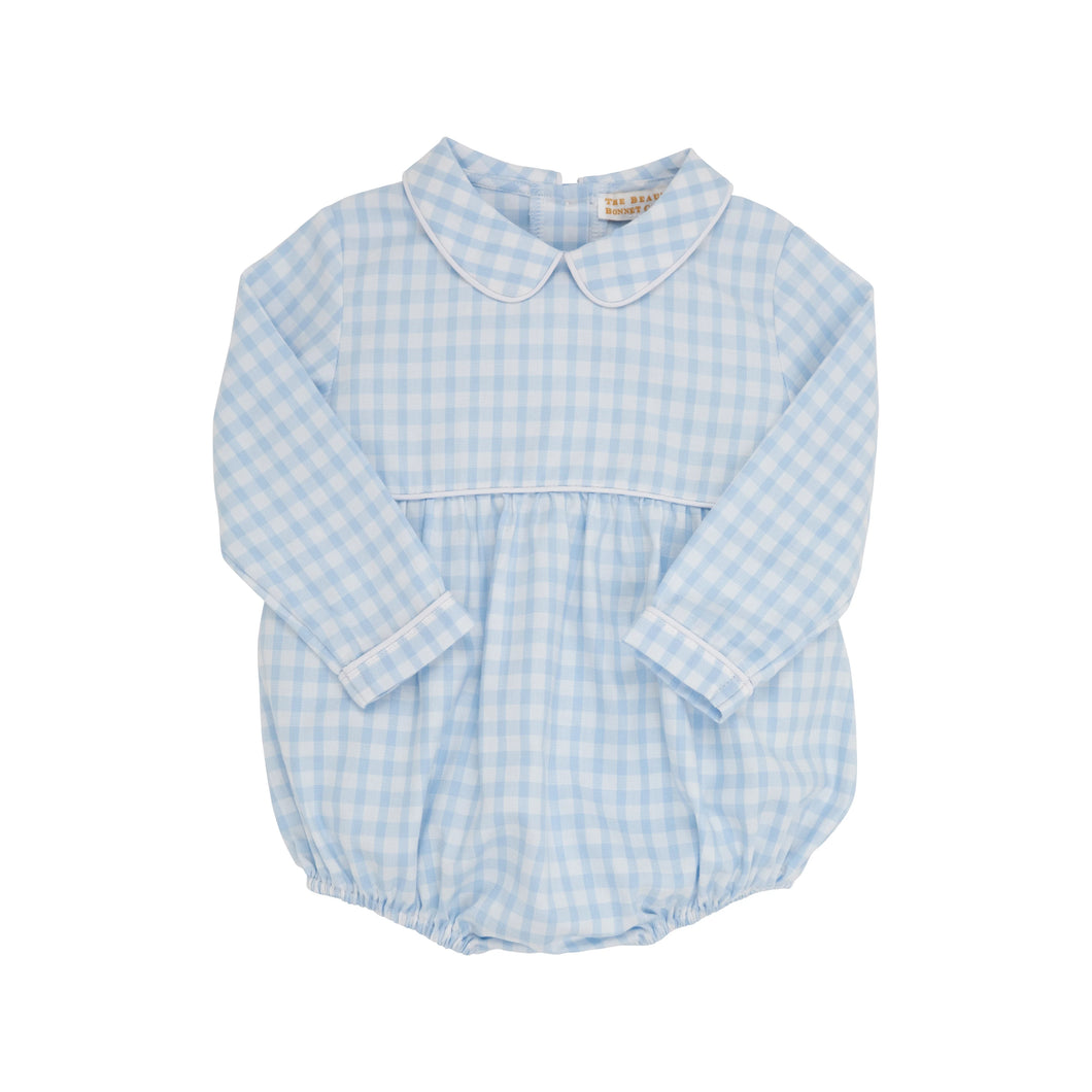 Bradford Bubble - Beale Street Blue Gingham - Long Sleeve - Flannel