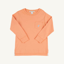 Load image into Gallery viewer, Carter Crewneck - Seashore Sherbet w/ Buckhead Blue - Long Sleeve
