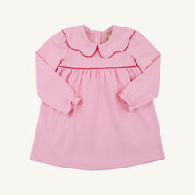 Load image into Gallery viewer, Maude's Day Dress - Pier Party Pink w/ Richmond Red - Long Sleeve
