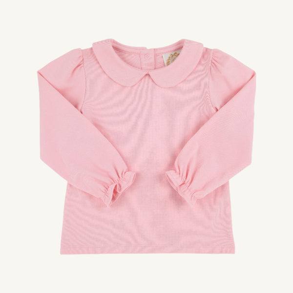 Maude's Peter Pan Collar Shirt - Sandpearl Pink - Long Sleeve - Pima