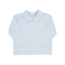 Load image into Gallery viewer, Peter Pan Collar Shirt - Barrington Blue Mini Windowpane - Long Sleeve - Woven
