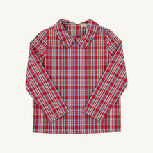 Load image into Gallery viewer, Peter Pan Collar Shirt - Woodspoint Plaid - Long Sleeve - Woven

