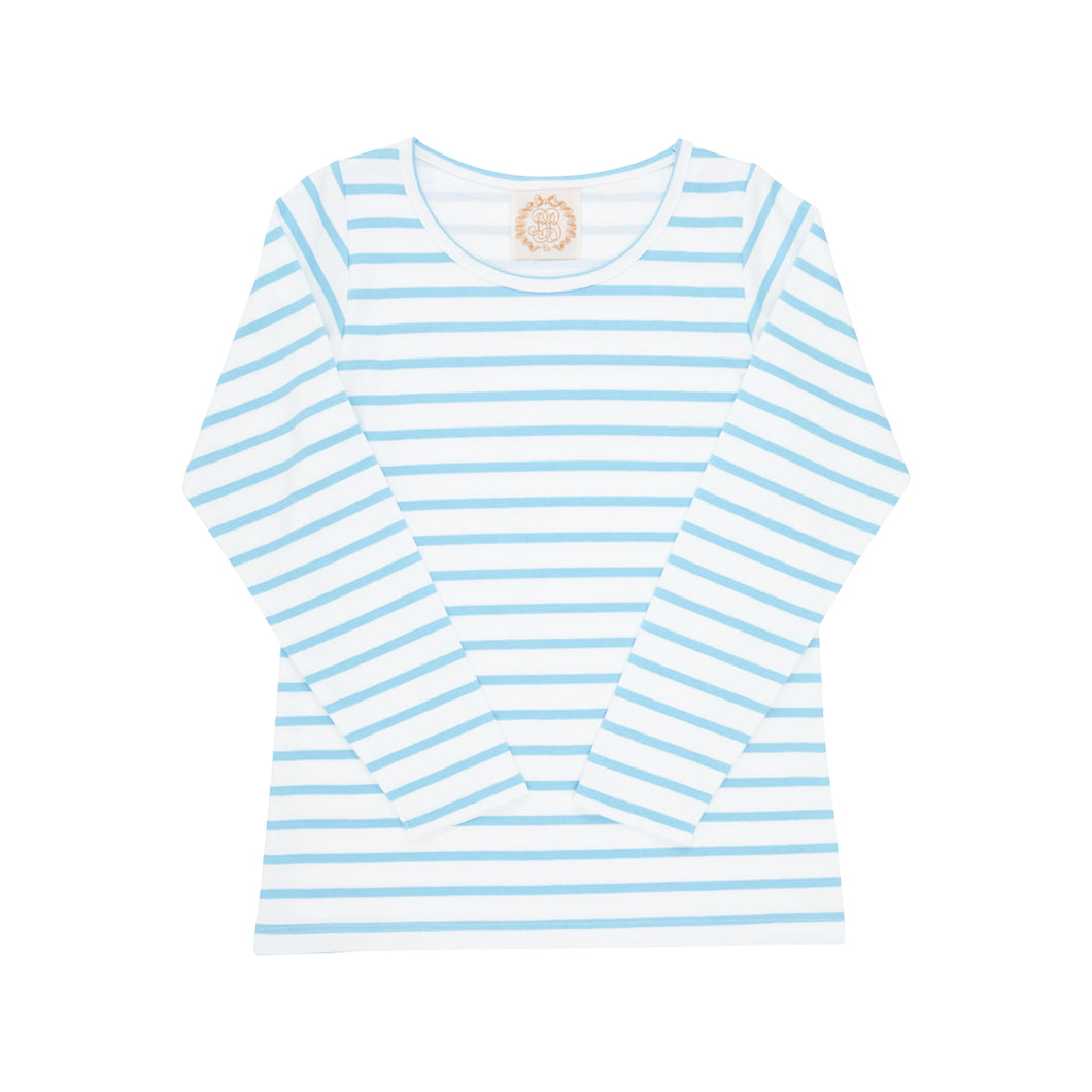 Plain Jayne Play Shirt - Brookline Blue Stripe - Long Sleeve