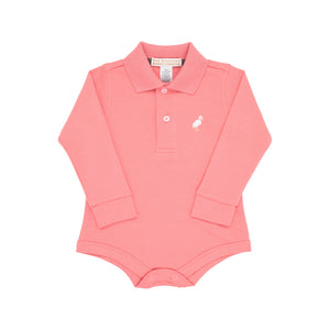 Prim & Proper Polo - Parrot Cay Coral - Long Sleeve