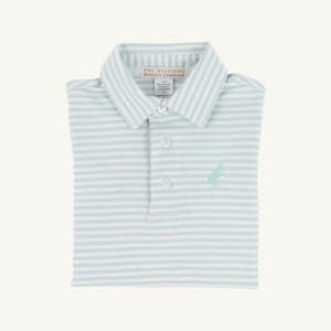 Prim & Proper Polo - Old Greenwich Green Stripe