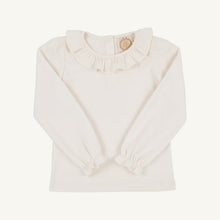 Load image into Gallery viewer, Ramona Ruffle Collar Shirt - Palmetto Pearl - Long Sleeve
