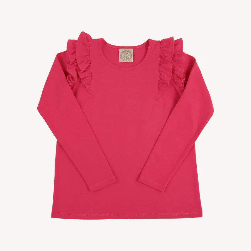 Ruehling Ruffle Top - Palm Springs Punch - Long Sleeve