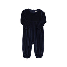 Load image into Gallery viewer, Bradford Romper - Nantucket Navy - Long Sleeve - Velour
