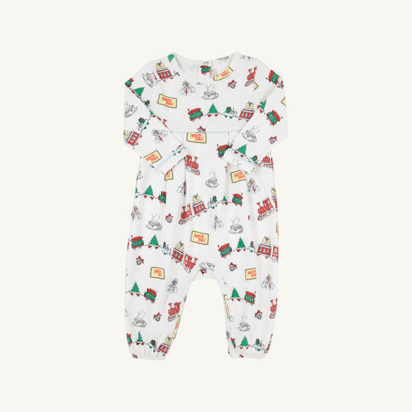 Bradford Romper - TBBC Express w/ Buckhead Blue - Long Sleeve