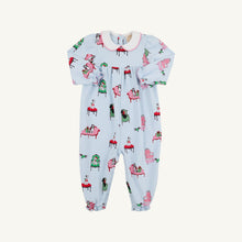 Load image into Gallery viewer, Britt Romper - Paw-recious w/ Hamptons Hot Pink - Long Sleeve
