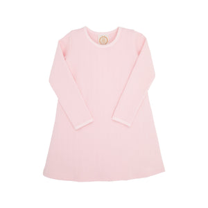 Polly Play Dress - Palm Beach Pink - Long Sleeve - Quilted