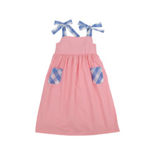 Load image into Gallery viewer, Macie Mini Dress - Sandpearl Pink w/ Park City Periwinkle Check
