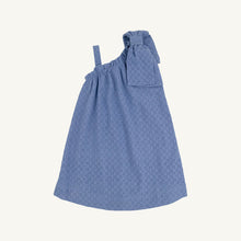 Load image into Gallery viewer, Maebelle Bow Dress - Park City Periwinkle - Eyelet
