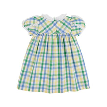 Load image into Gallery viewer, Mary Baker Day Dress - Polo Field Plaid w/ Worth Ave White
