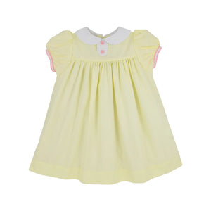 butter yellow and pink dress Butter Yellow Peony Dress