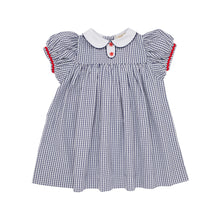 Load image into Gallery viewer, Mary Dal Dress - Nantucket Navy Windowpane - Woven
