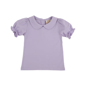 Maude's Peter Pan Collar Shirt -Lauderdale Lavender - Short Sleeve - Pima