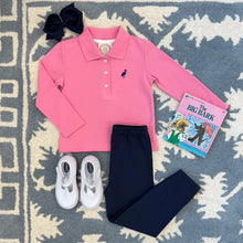 Load image into Gallery viewer, Anna Price Polo - Hamptons Hot Pink w/ Nantucket Navy
