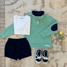 Load image into Gallery viewer, Pendleton Popped Collar - Kiawah Kelly Green Stripe w/ Nantucket Navy
